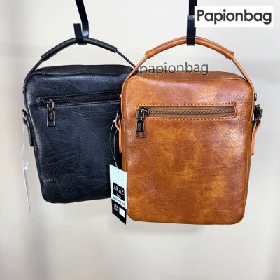 کیف دوشی چرم PU برند آراز (ضدخش) کد907 2 نمای پشتی کیف کد 907