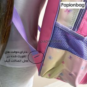 دوخت های تقویت شده در محل اتصالات کیف مدرسه کرومی کد 894