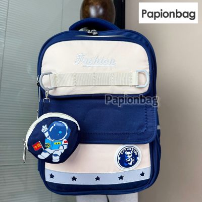 کیف مدرسه فضانورد فانتزی + آویز کد965 1 کیف مدرسه فضاننورد کد 965