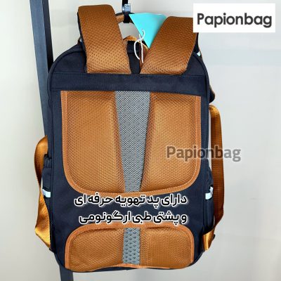کیف مدرسه فضانورد فانتزی + آویز کد965 3 پشتی طبی کیف مدرسه فضانورد کد 965