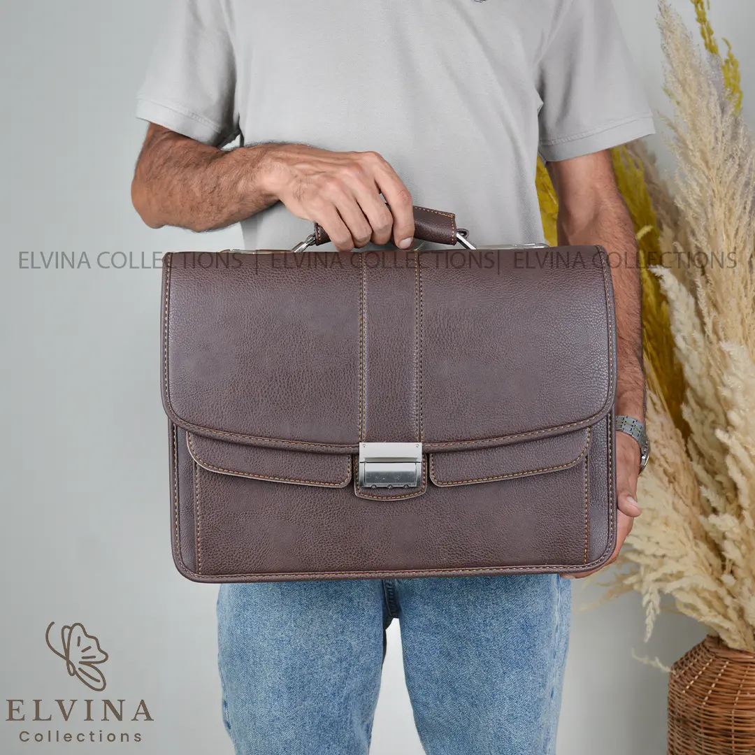 Faux leather office bag separate laptop cover996 26