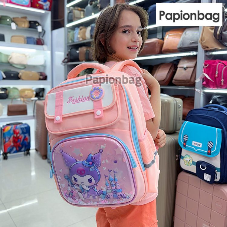 کیف مدرسه کرومی وارداتی آکواریومی کد969 - Image 2