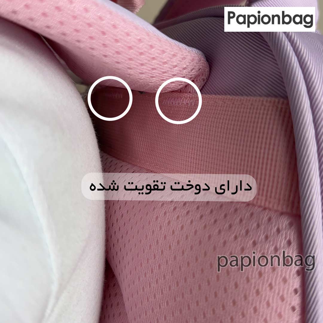 دوخت تقویت شده در محل اتصالات کیف کزومی و ملودی دخترانه نگین دار کد 961