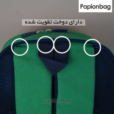دوخت تقویت شده در کیف مدرسه پیش دبستانی کد 1097