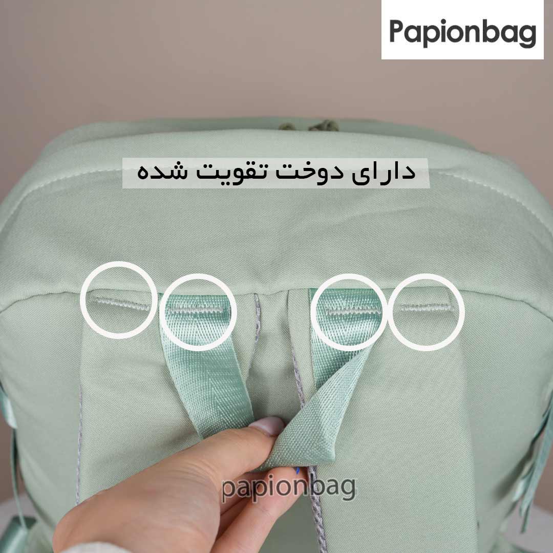 دوخت های تقویت شده در کیف مدرسه فانتزی پیکسل دار کد 1060