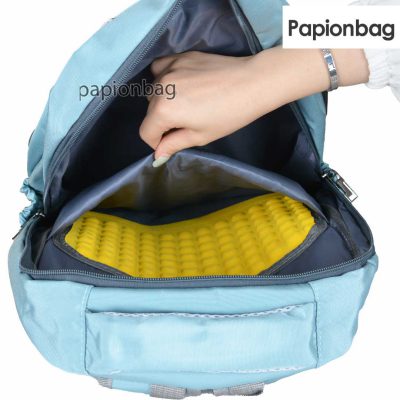 کوله پشتی برزنتی جنس اعلاء کد1114 (دارای 10 رنگ) 3 محافظ لپ تاپ کوله پشتی برزنتی کد 1114