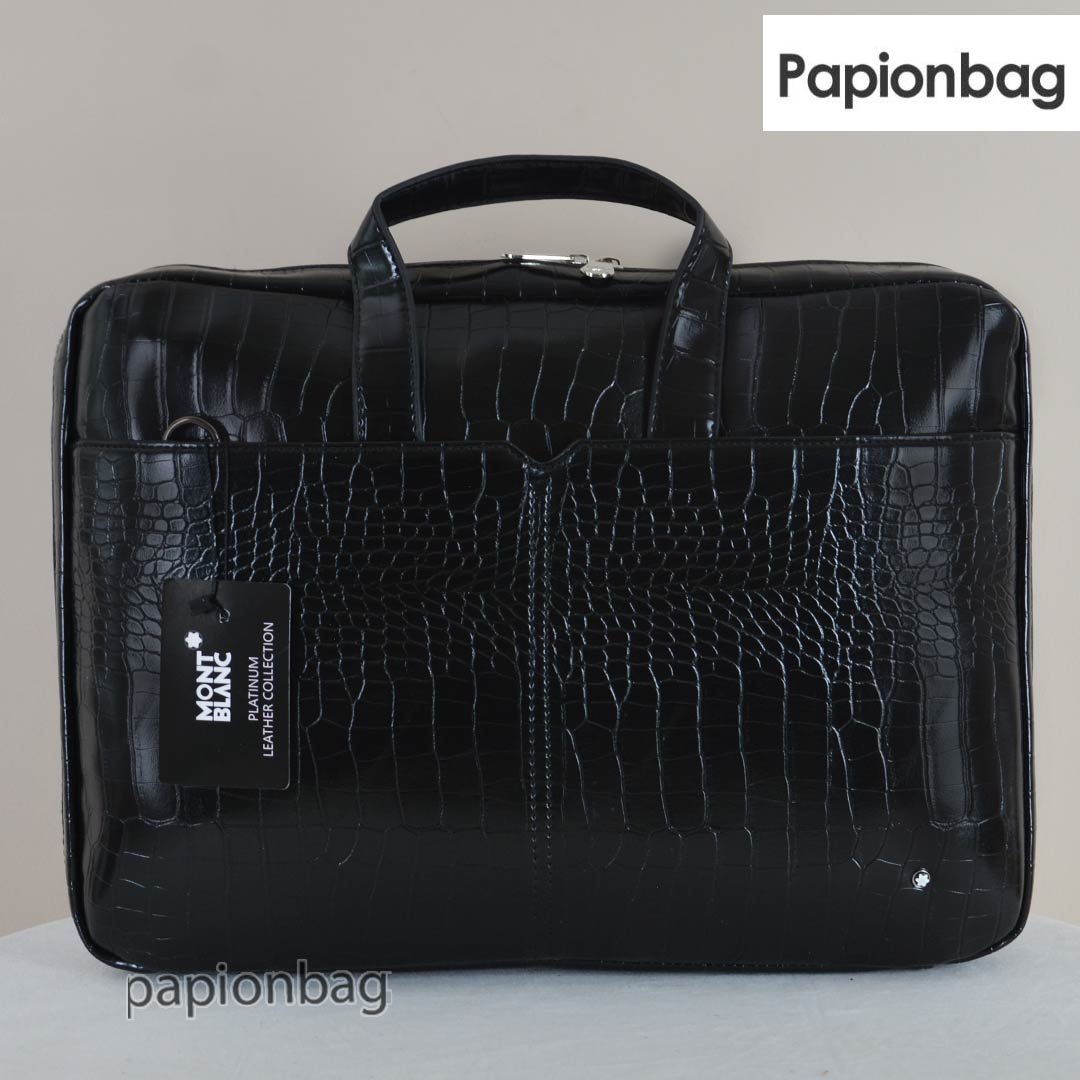 Mont Blanc shiny leather office bag1123 4