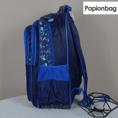 ست کیف مدرسه و جامدادی استیچ کد1219 4 جیب مخصوص بطری آب کوله استیچ کد 1219