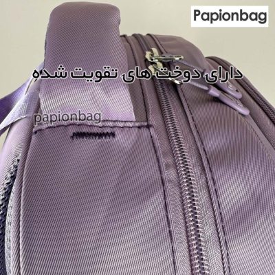 کیف مدرسه کرومی برزنتی کد 1185 8 دوخت تقویت شده در محل اتصال دسته کیف مدرسه دخترانه کرومی کد 1185