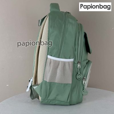 کیف مدرسه کرومی برزنتی کد 1185 4 جای بطری آب کیف مدرسه دخترانه کرومی کد 1185