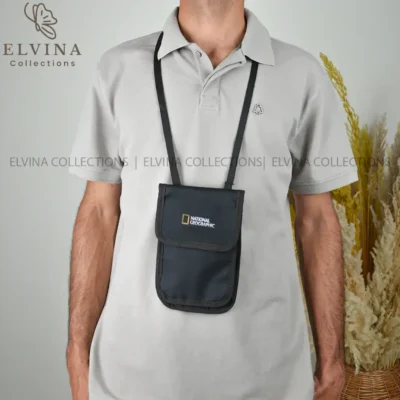 کیف پاسپورتی گردنی و کمری برزنتی مناسب مدارک و پول نقد کد1156