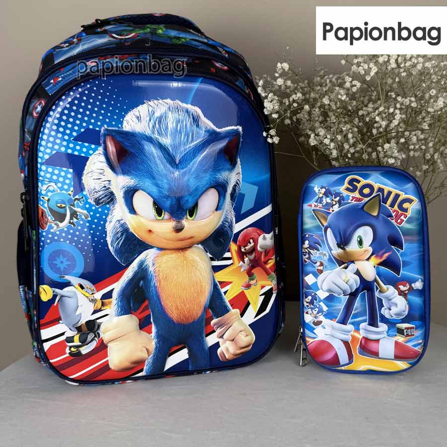 sonic backpack and pencase