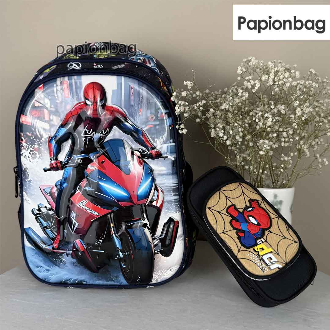 spiderman bag and pencase