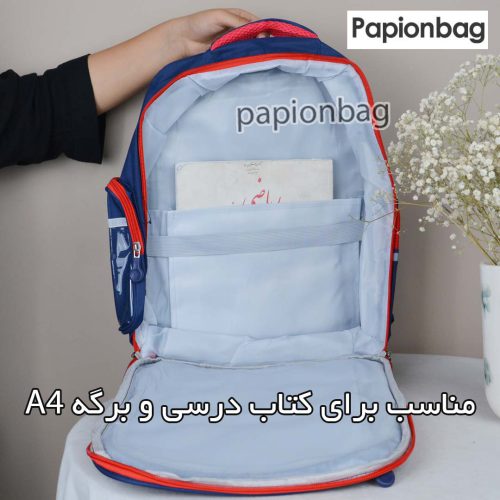 نمای داخلی کیف مدرسه اسپایدرمن کد 1267