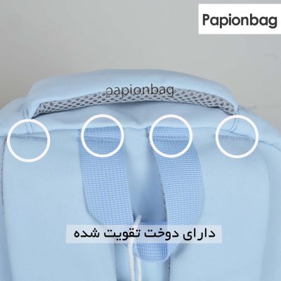 کوله پشتی فانتزی کاپیبارا 4 دوخت تقویت شده در محل اتصال دسته کوله پشتی فانتزی طرح کاپیبارا