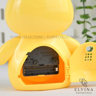 ساعت فانتزی جوجه کد1308 2 نمای پشت ساعت رومیزی جوجه کد 1308