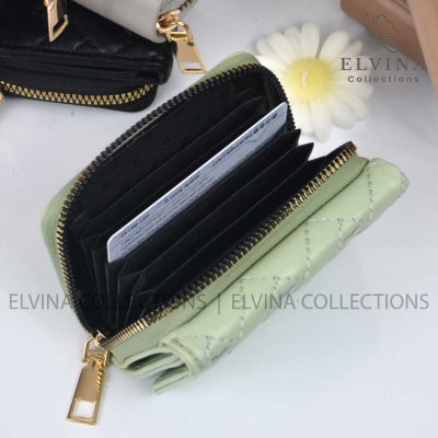 کیف پول و جاکارتی قلبی دخترانه کد1369 4 12 جای کارت در کیف پول و جاکارتی دخترانه کد 1369
