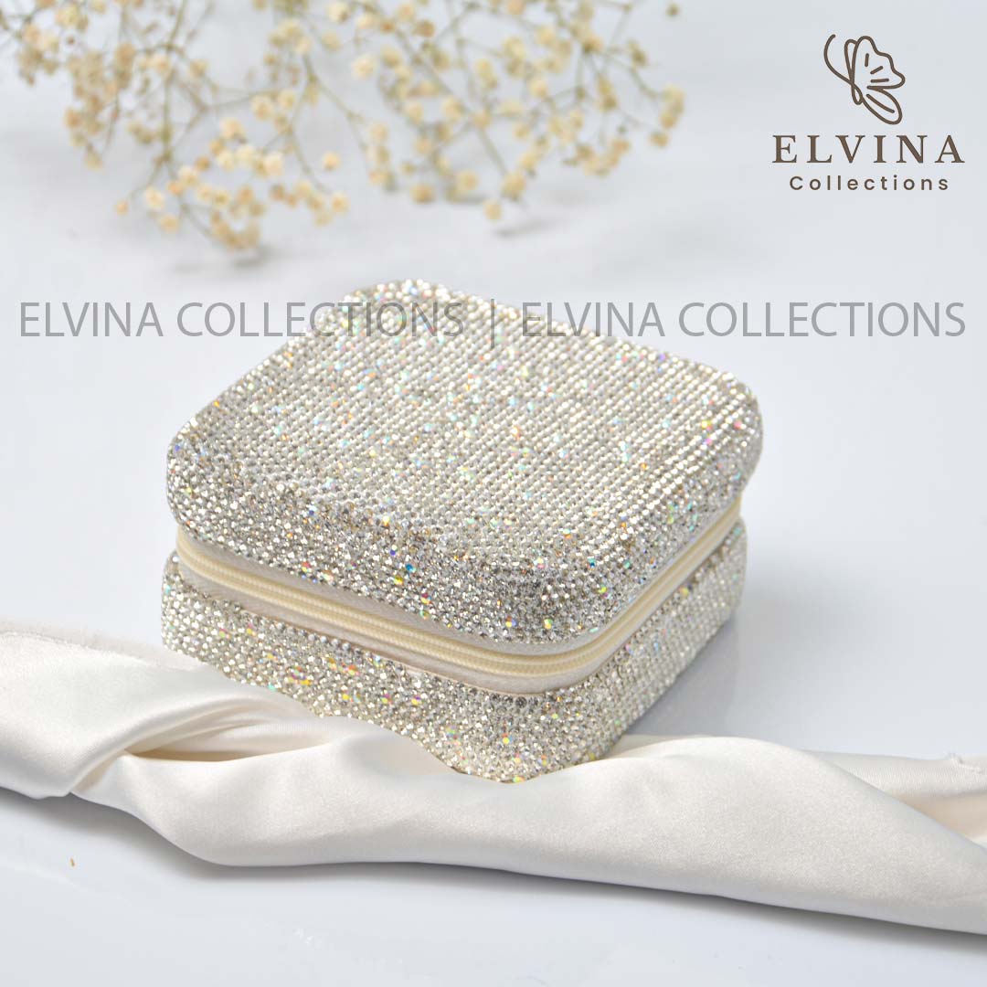 Imported jeweled jewelry bag1327 3