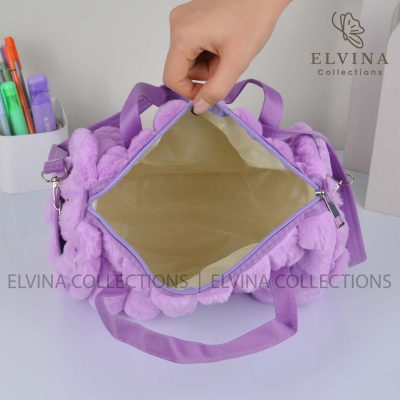 ساک پشمی کرومی بنفش