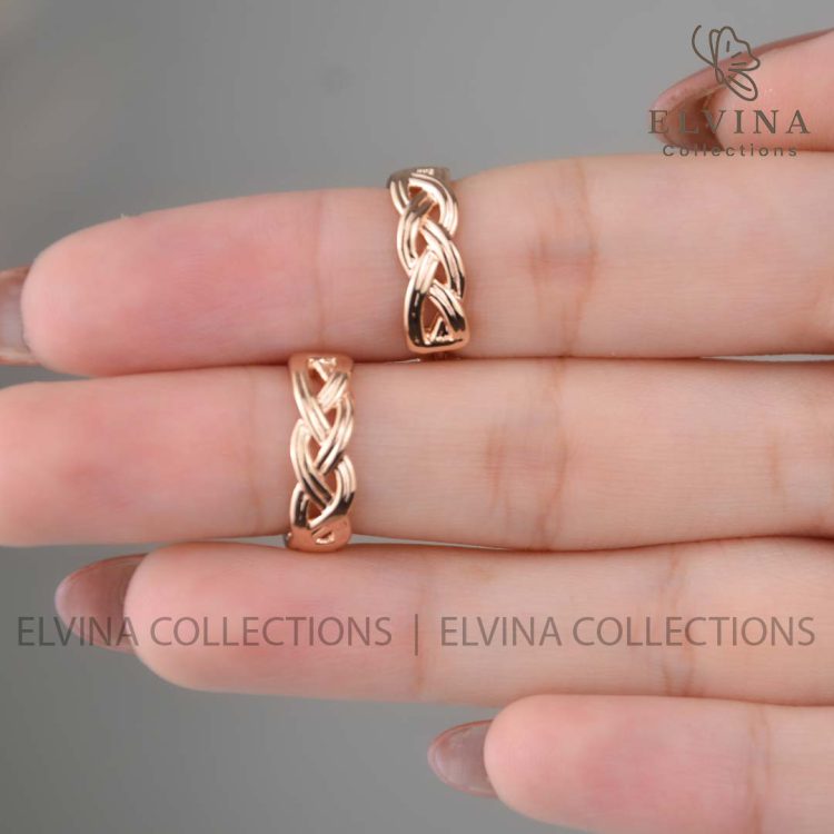 گوشواره حلقه ای ژوپینگ اصل(Xuping) کارتیه دو رو - Image 4