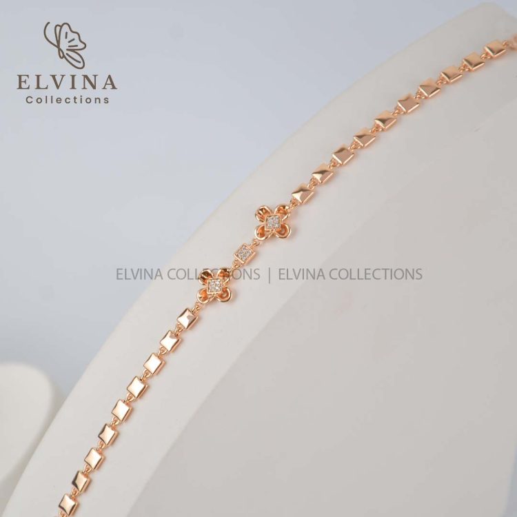 دستبند طرح گل ژوپینگ اصل(Xuping) - Image 2