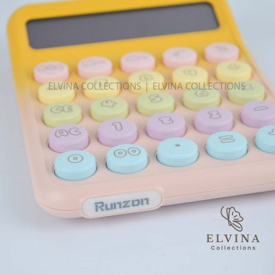 ماشین حساب فانتزی کیوت رنگی کد1289 2 ماشین حساب فانتزی دکمه رنگی کد 1289