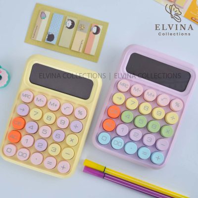 ماشین حساب فانتزی دکمه درشت رنگی کد1288