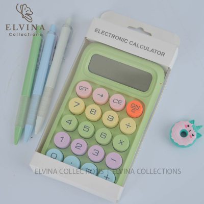 ماشین حساب فانتزی دکمه درشت رنگی کد 1291