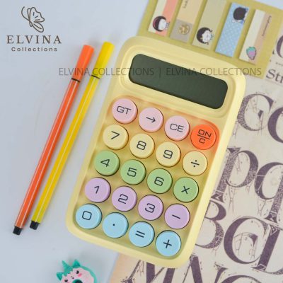 ماشین حساب فانتزی دکمه درشت رنگی کد1291