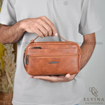 شوزبگ دستی مردانه پر زیپ ARAZBAG کد 1590