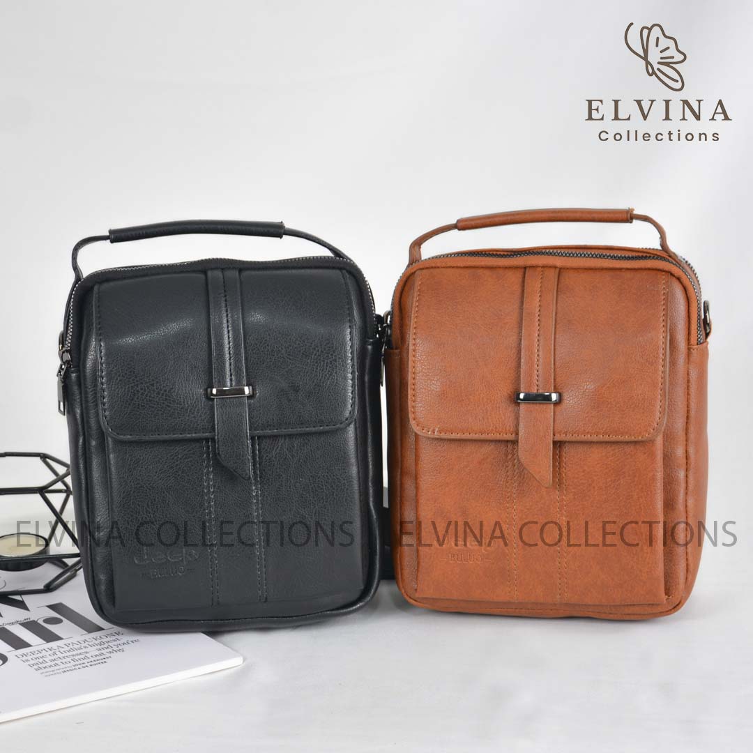 Mens leather shoulder bag Jeep 1516 14