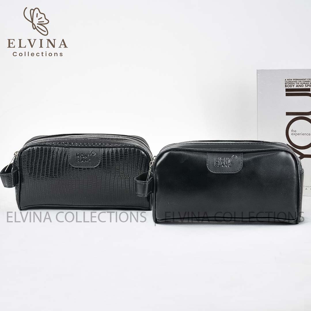 montblanc leather shoe bag for men 1561 7