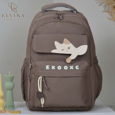 کوله پشتی فانتزی شیک طرح گربه کد1709