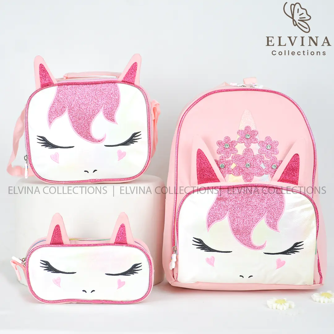 3 in 1 Unicorn School Bag Set 1780 14