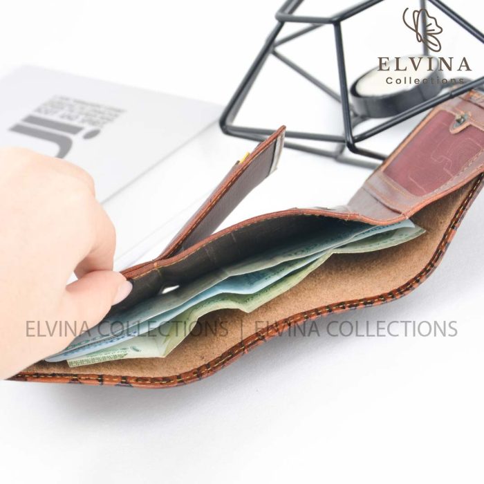 کیف پول چرم طبیعی طرح خط میخی کد 1448 - Image 4