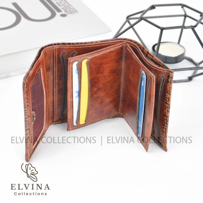 کیف پول چرم طبیعی طرح خط میخی کد 1448 - Image 5